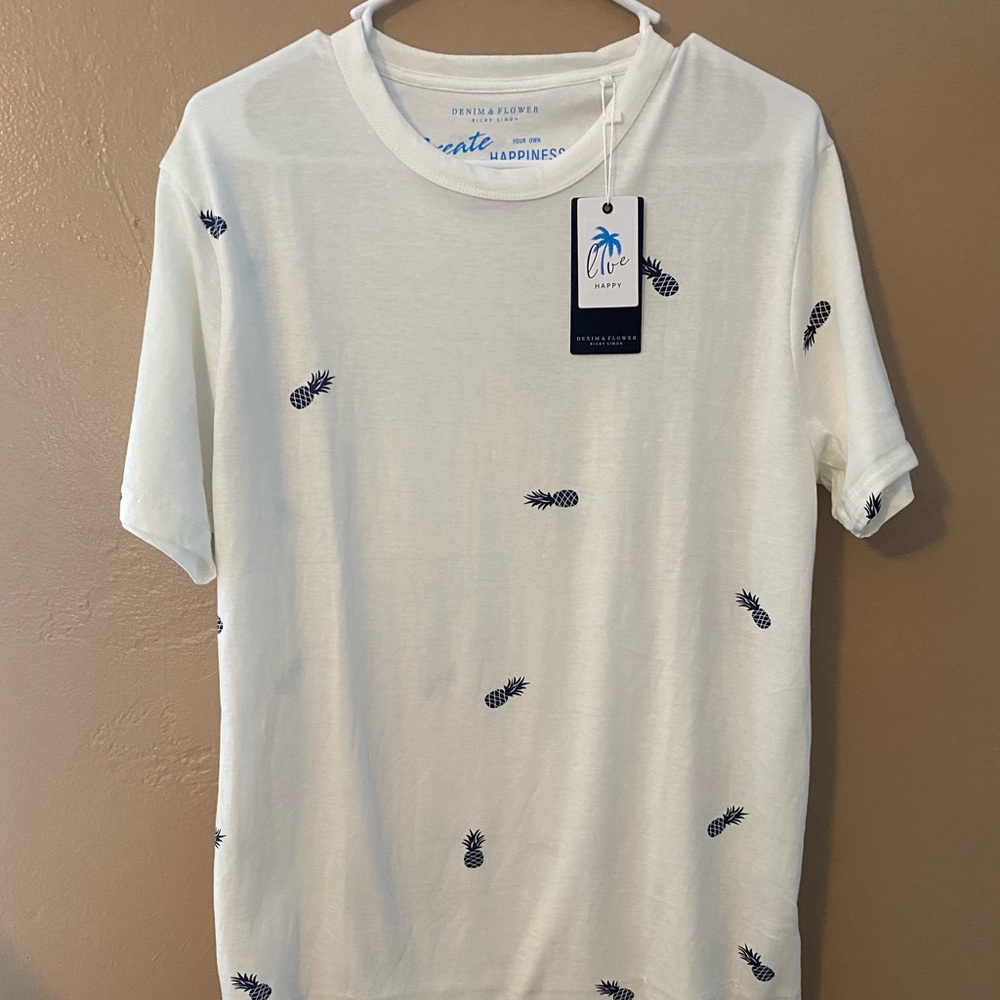 Pineapple T-shirt - Denim & Flower
